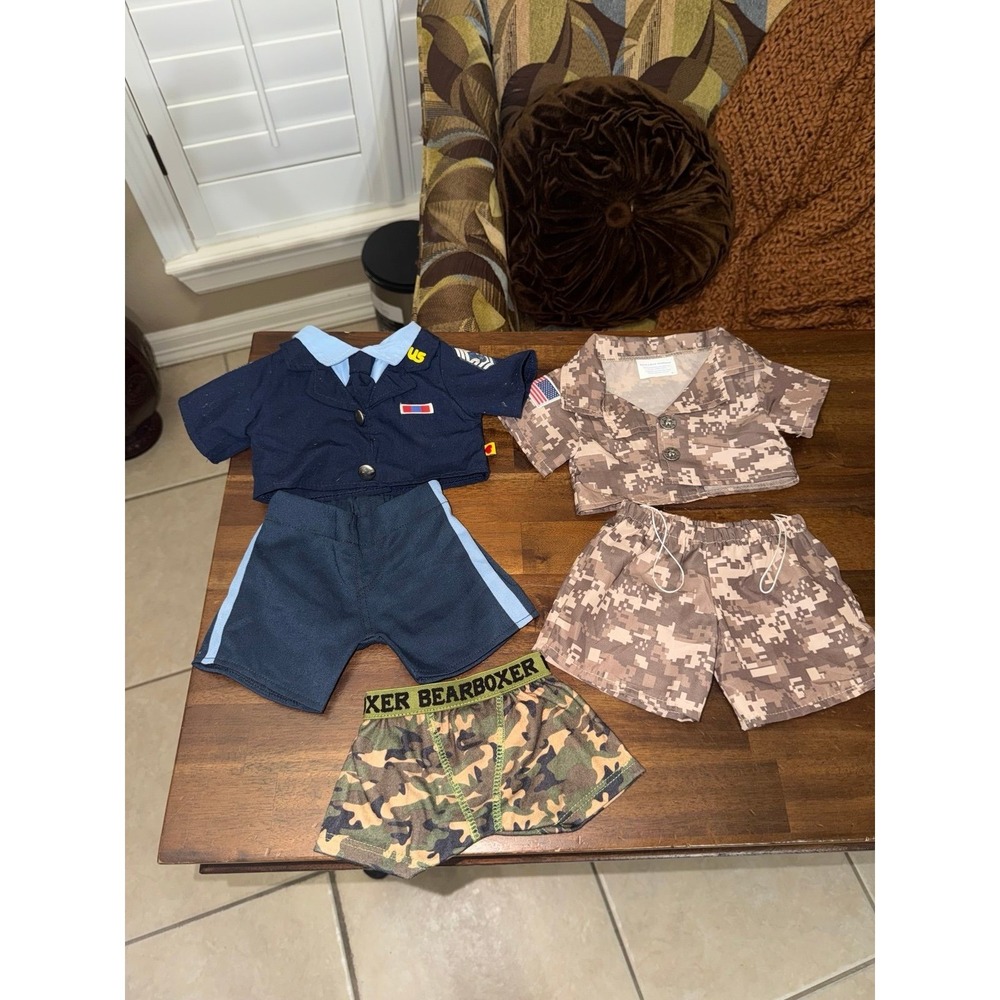 Build A Bear Clothing‎ Navy Army Lot Stuffed Animal Plush